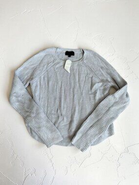 INTERMIX Gray Knit Long Sleeve Sweater Size XS